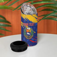 Personalized Venezuela Flag Day 4 in 1 Can Cooler Tumbler 220th Anniversary Heritage Pride