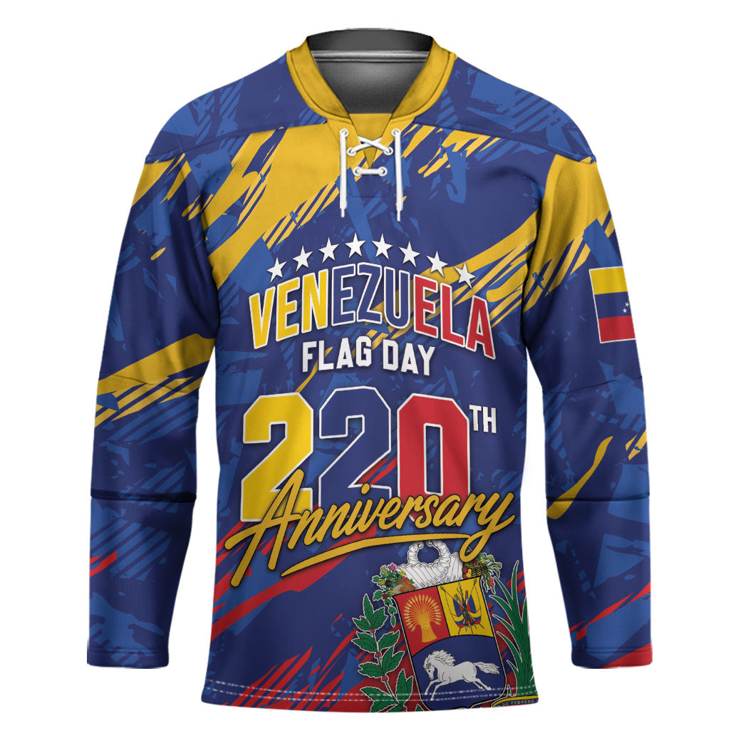 Personalized Venezuela Flag Day Hockey Jersey 220th Anniversary Heritage Pride