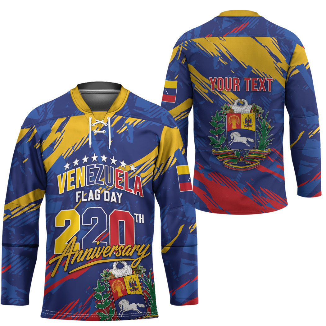 Personalized Venezuela Flag Day Hockey Jersey 220th Anniversary Heritage Pride