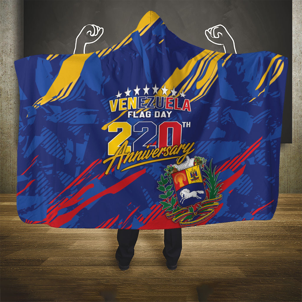 Venezuela Flag Day Hooded Blanket 220th Anniversary Heritage Pride