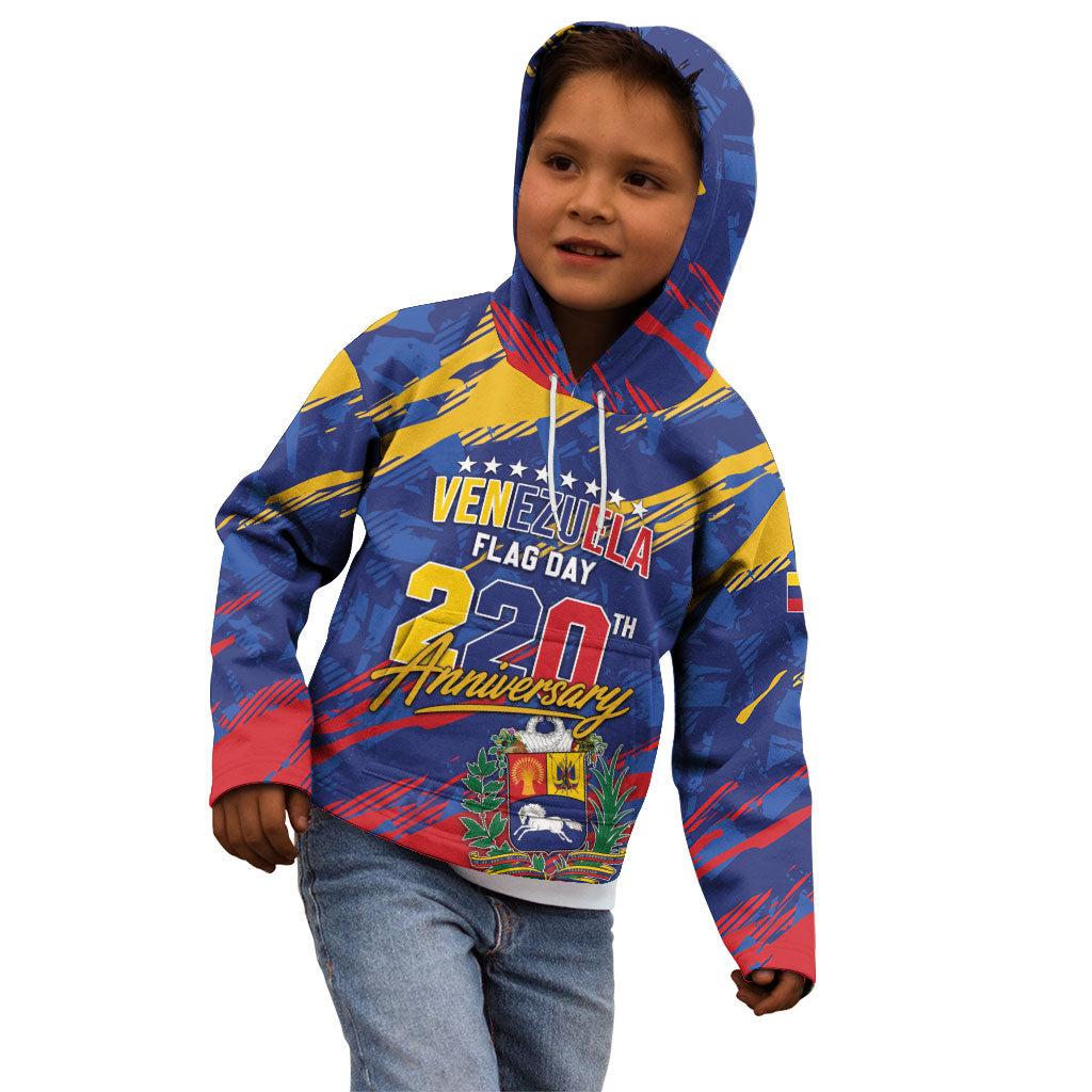 Personalized Venezuela Flag Day Kid Hoodie 220th Anniversary Heritage Pride