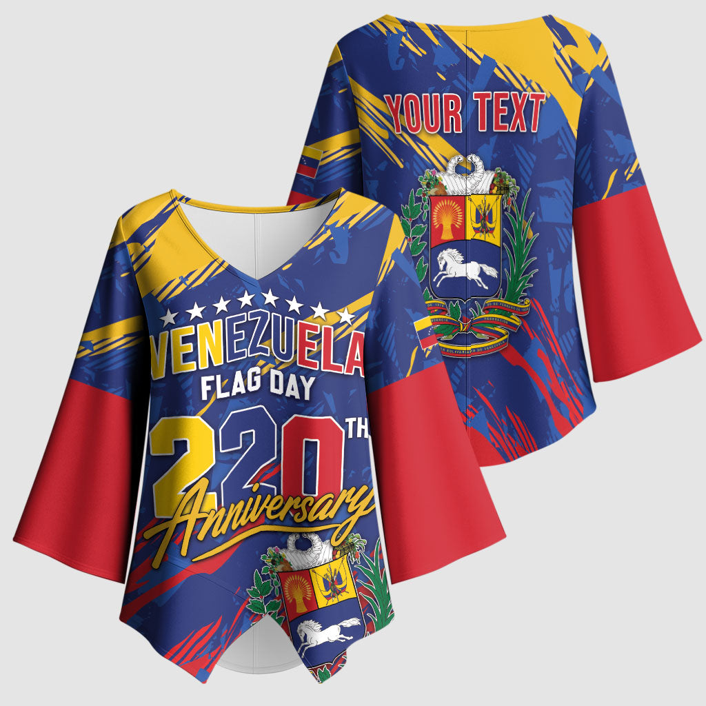 Personalized Venezuela Flag Day Kimono Sleeve Blouse 220th Anniversary Heritage Pride