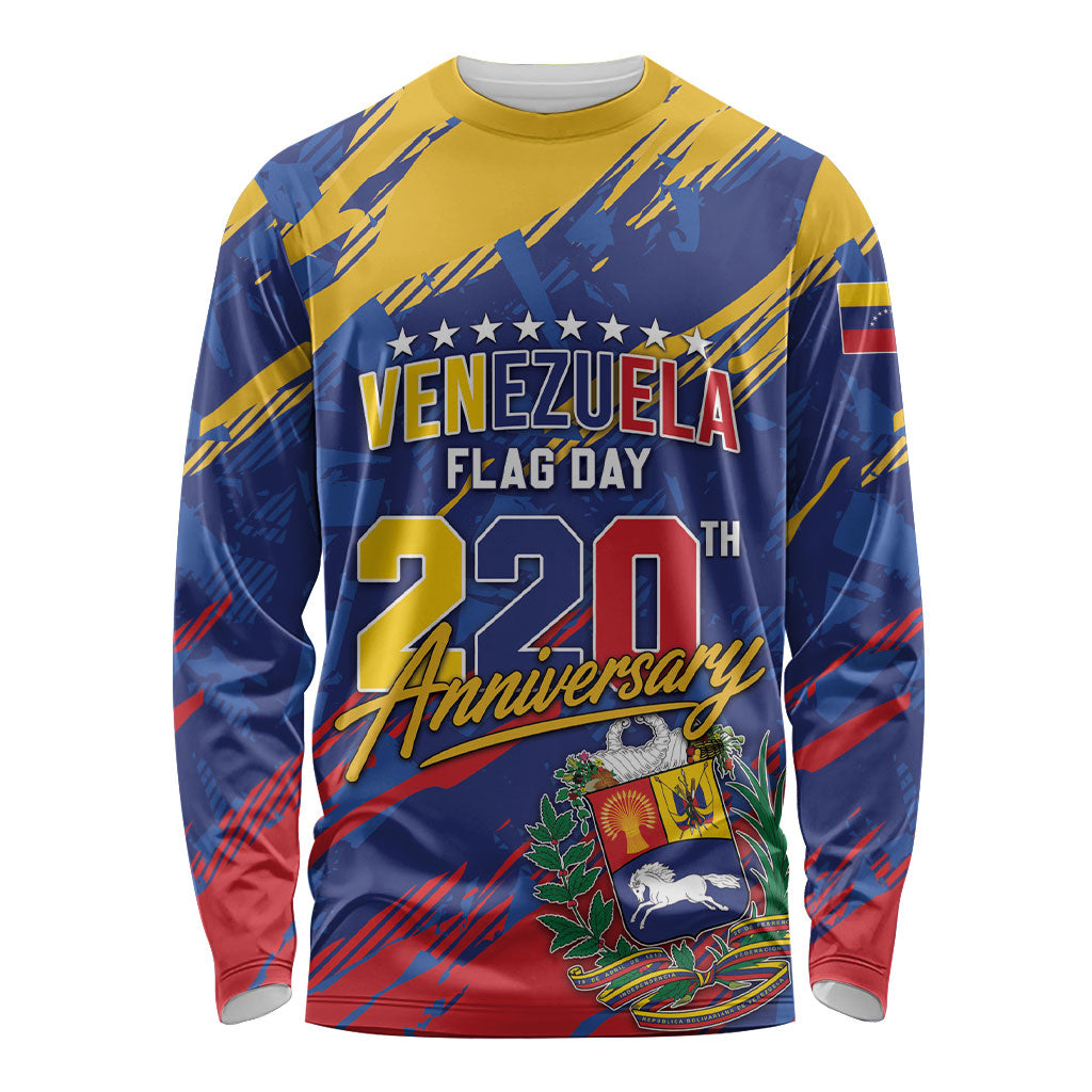 Personalized Venezuela Flag Day Long Sleeve Shirt 220th Anniversary Heritage Pride