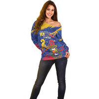 Personalized Venezuela Flag Day Off Shoulder Sweater 220th Anniversary Heritage Pride