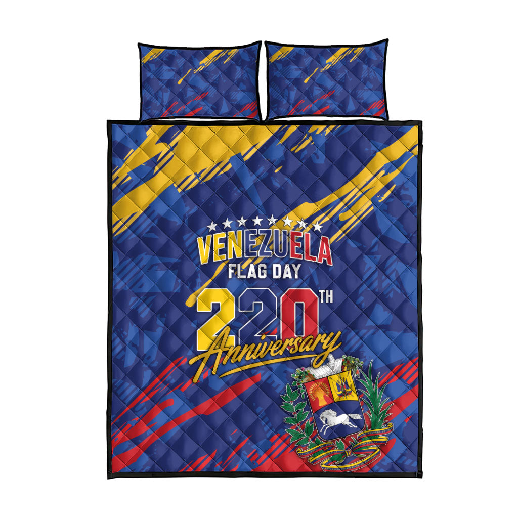 Venezuela Flag Day Quilt Bed Set 220th Anniversary Heritage Pride