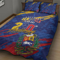 Venezuela Flag Day Quilt Bed Set 220th Anniversary Heritage Pride