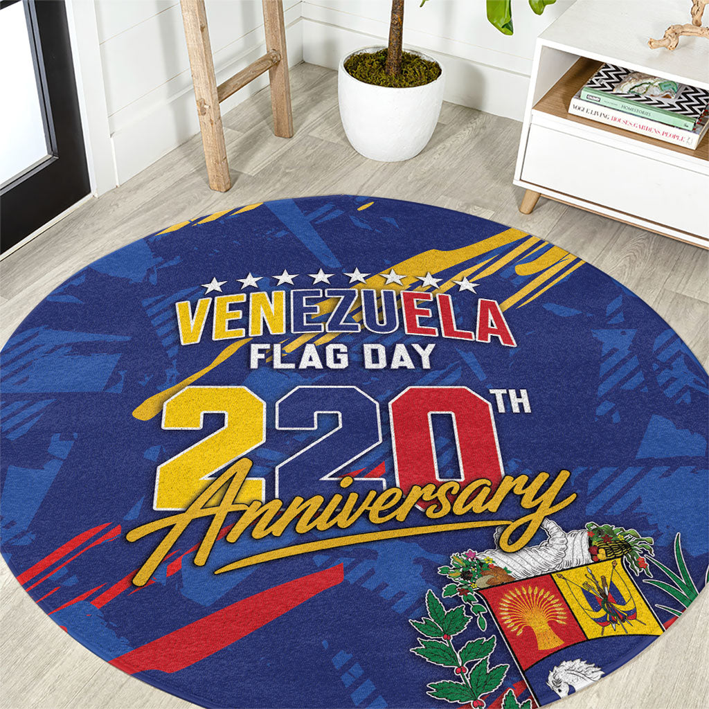 Venezuela Flag Day Round Carpet 220th Anniversary Heritage Pride