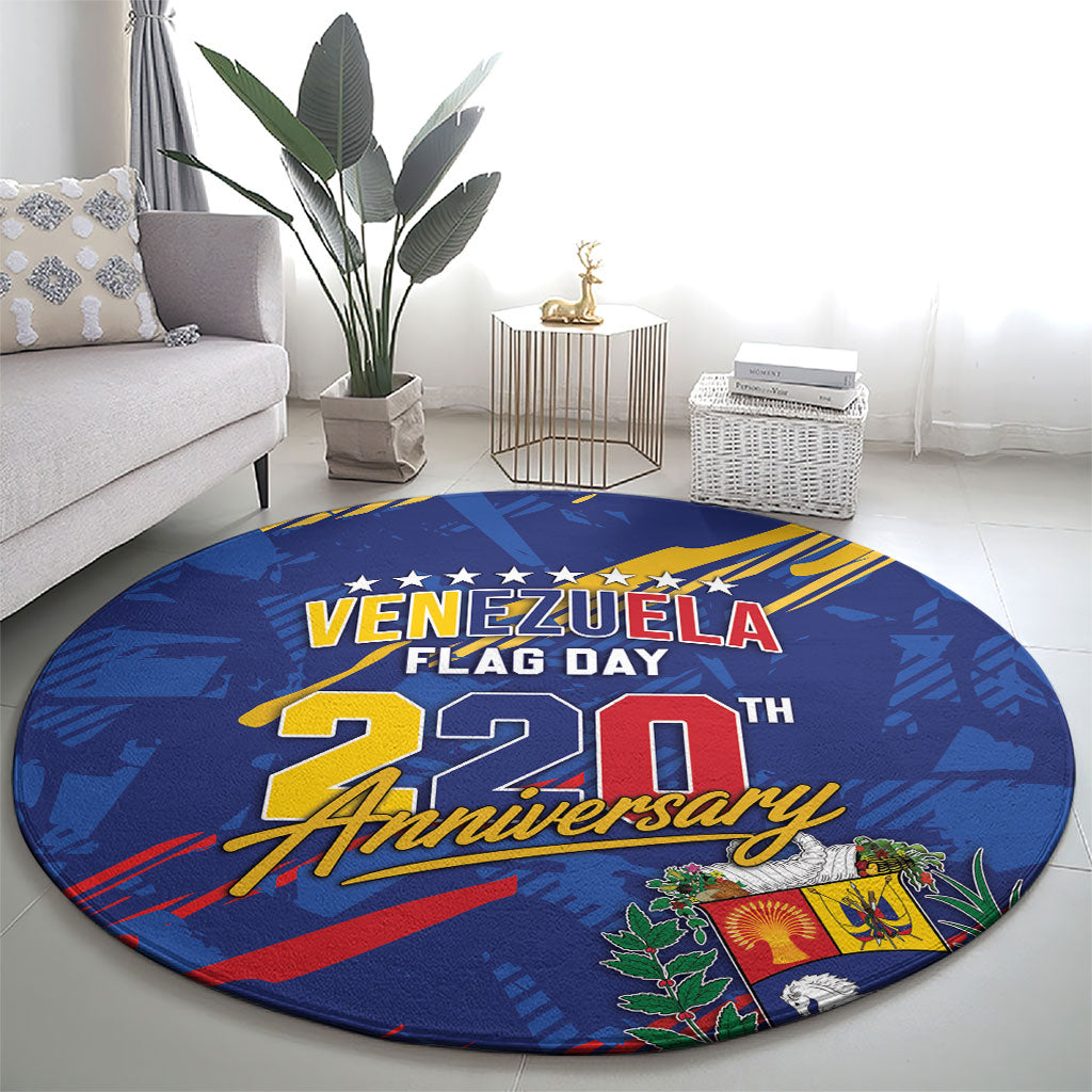 Venezuela Flag Day Round Carpet 220th Anniversary Heritage Pride