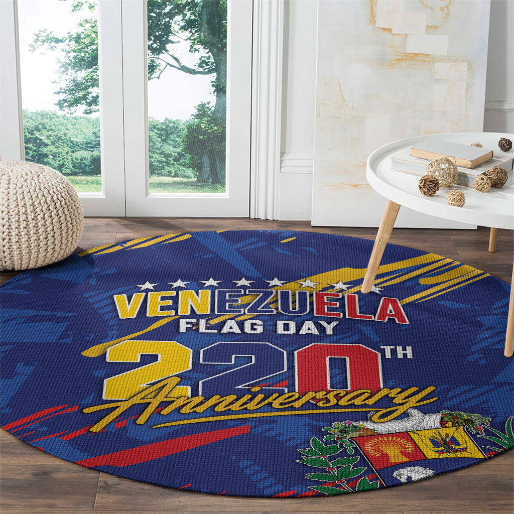 Venezuela Flag Day Round Carpet 220th Anniversary Heritage Pride