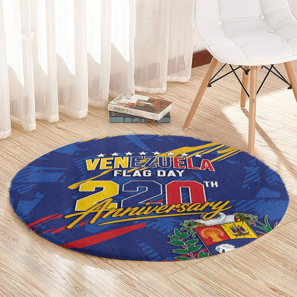 Venezuela Flag Day Round Carpet 220th Anniversary Heritage Pride