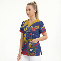 Personalized Venezuela Flag Day Scrub Top 220th Anniversary Heritage Pride