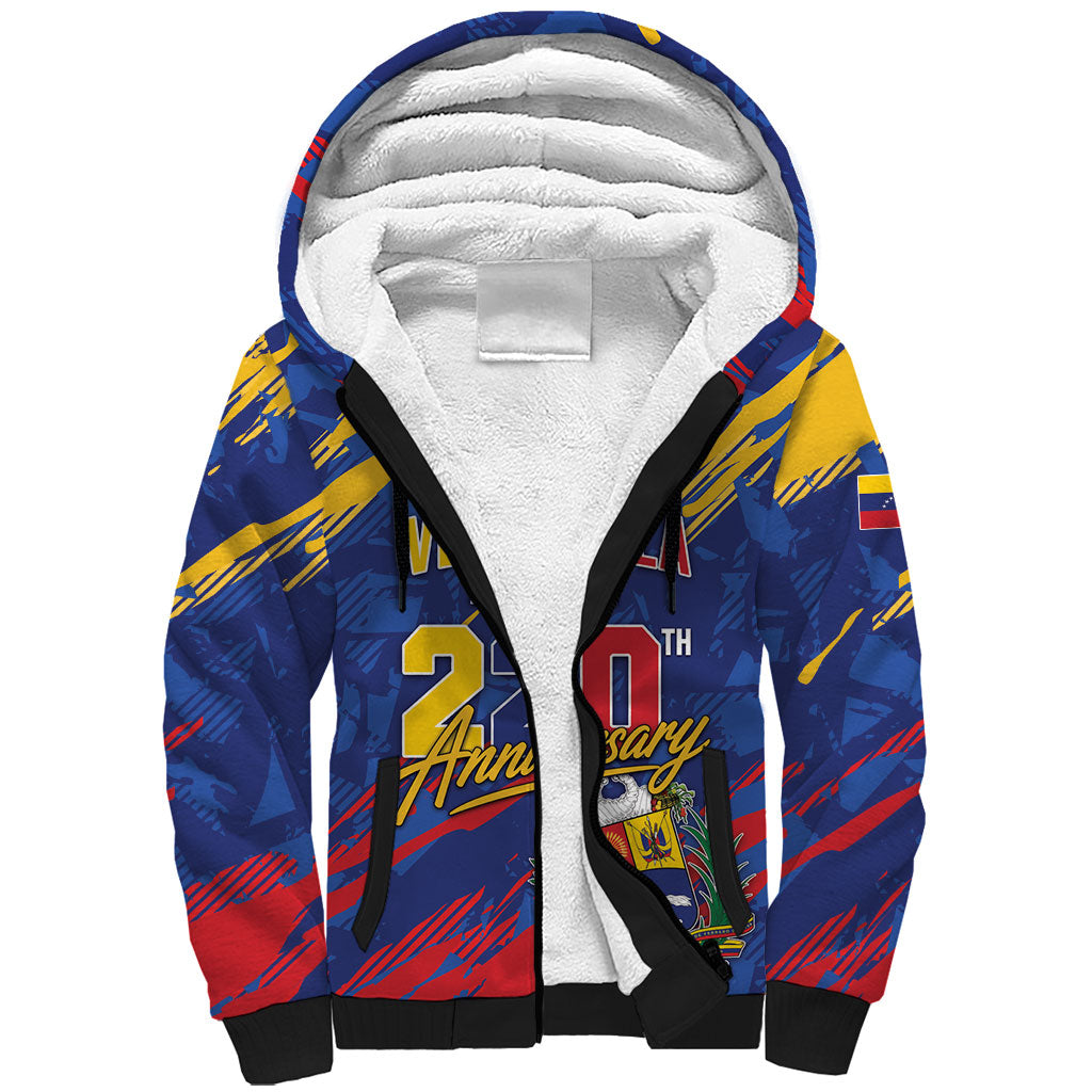 Personalized Venezuela Flag Day Sherpa Hoodie 220th Anniversary Heritage Pride