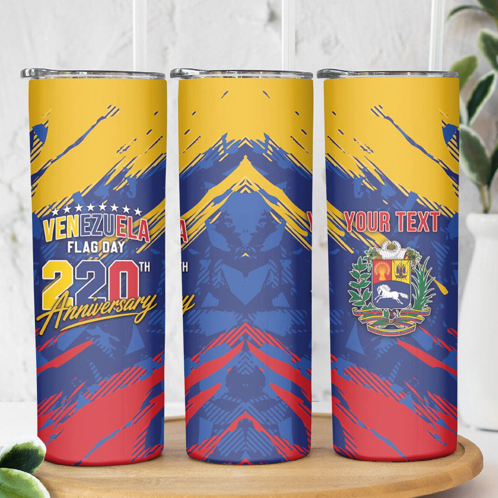 Personalized Venezuela Flag Day Skinny Tumbler 220th Anniversary Heritage Pride