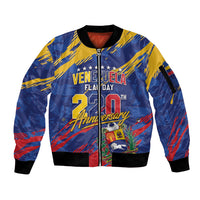 Personalized Venezuela Flag Day Sleeve Zip Bomber Jacket 220th Anniversary Heritage Pride