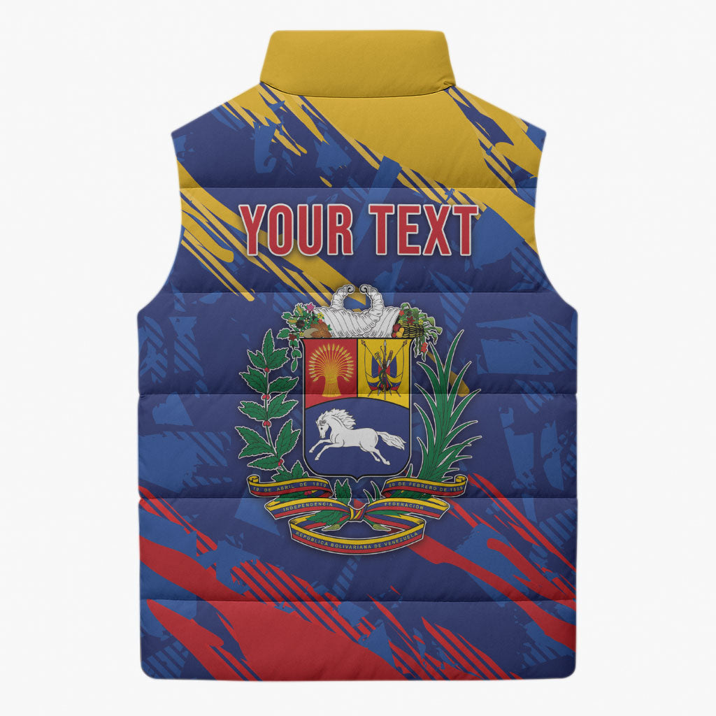 Personalized Venezuela Flag Day Sleeveless Puffer Jacket 220th Anniversary Heritage Pride