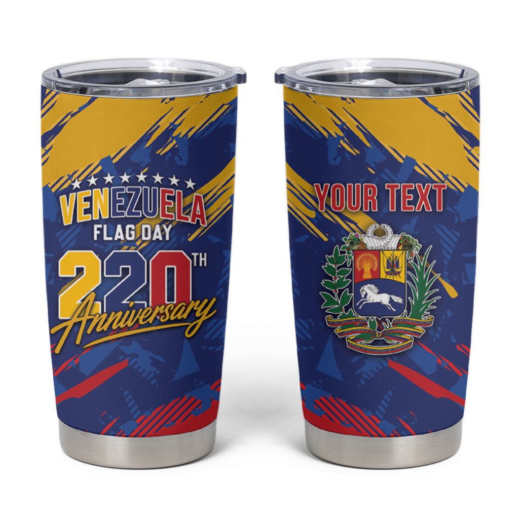 Personalized Venezuela Flag Day Tumbler Cup 220th Anniversary Heritage Pride