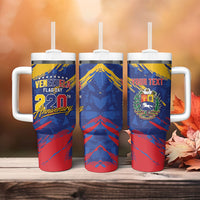 Personalized Venezuela Flag Day Tumbler With Handle 220th Anniversary Heritage Pride