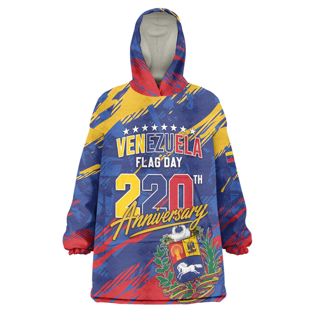 Personalized Venezuela Flag Day Wearable Blanket Hoodie 220th Anniversary Heritage Pride