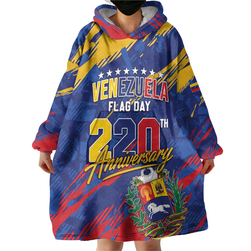 Personalized Venezuela Flag Day Wearable Blanket Hoodie 220th Anniversary Heritage Pride