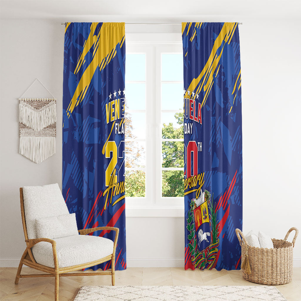 Venezuela Flag Day Window Curtain 220th Anniversary Heritage Pride