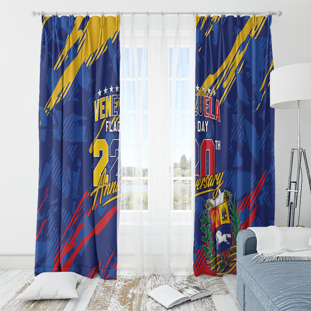 Venezuela Flag Day Window Curtain 220th Anniversary Heritage Pride