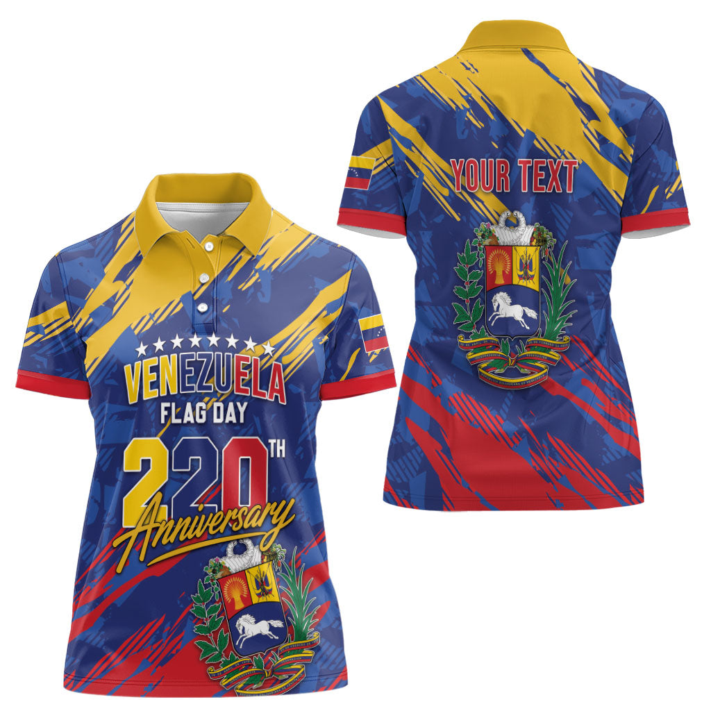 Personalized Venezuela Flag Day Women Polo Shirt 220th Anniversary Heritage Pride