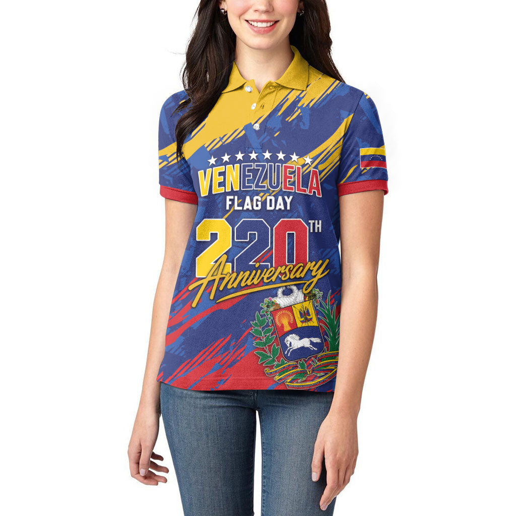 Personalized Venezuela Flag Day Women Polo Shirt 220th Anniversary Heritage Pride