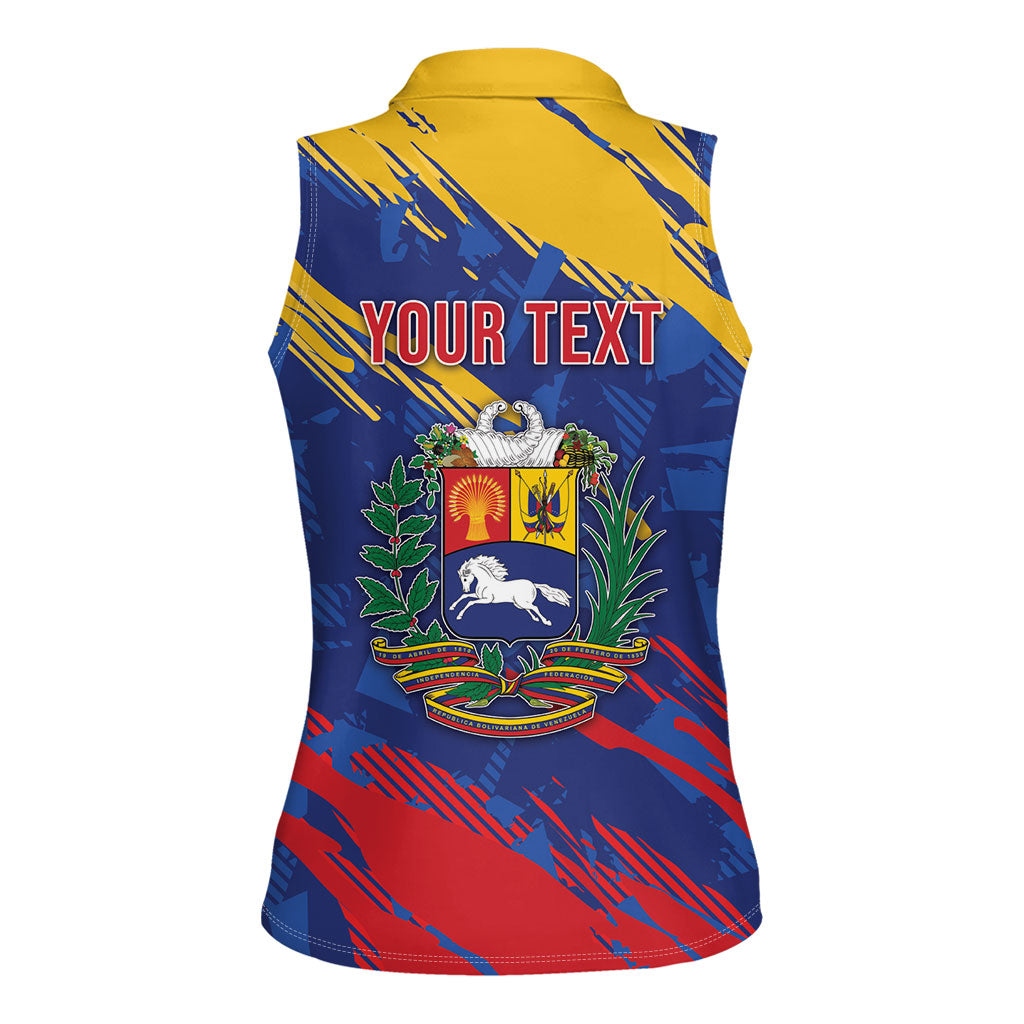 Personalized Venezuela Flag Day Women Sleeveless Polo Shirt 220th Anniversary Heritage Pride