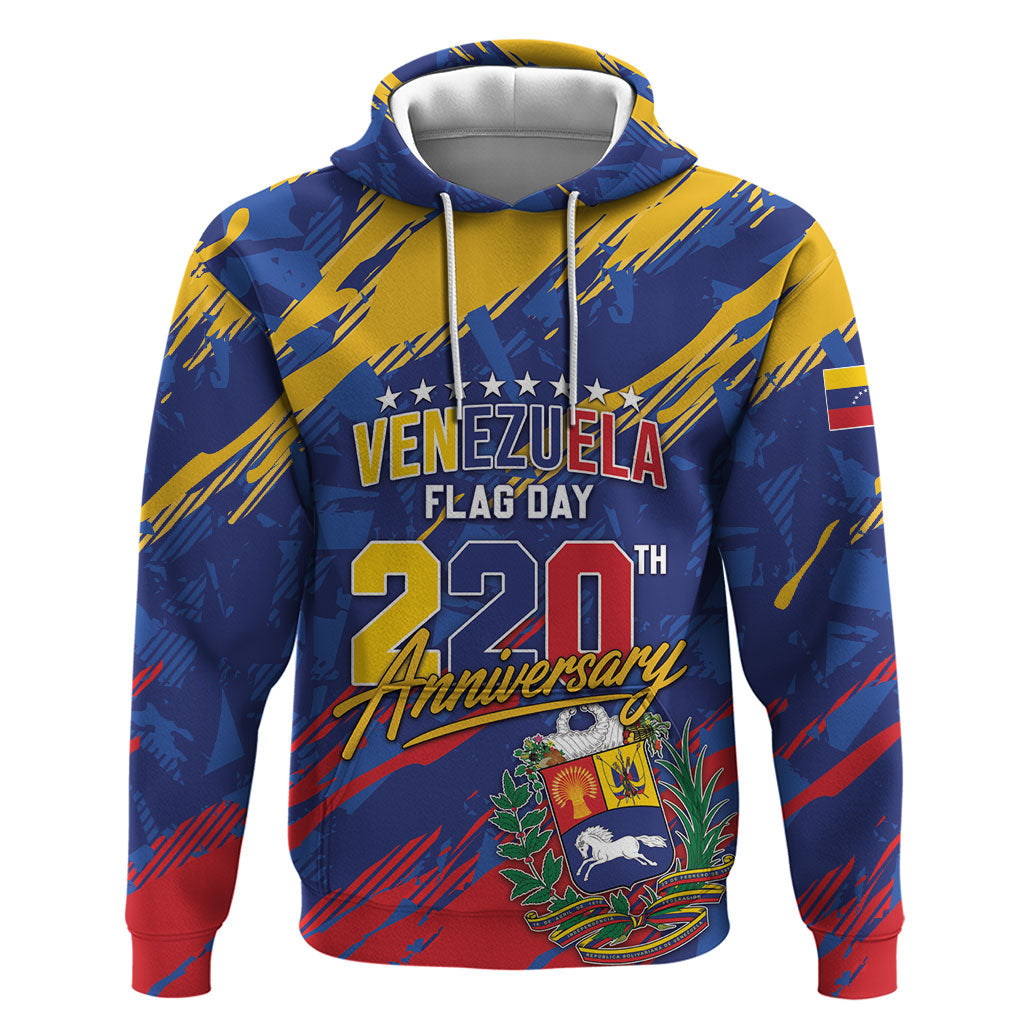 Personalized Venezuela Flag Day Zip Hoodie 220th Anniversary Heritage Pride