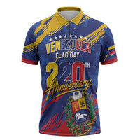 Personalized Venezuela Flag Day Zipper Polo Shirt 220th Anniversary Heritage Pride