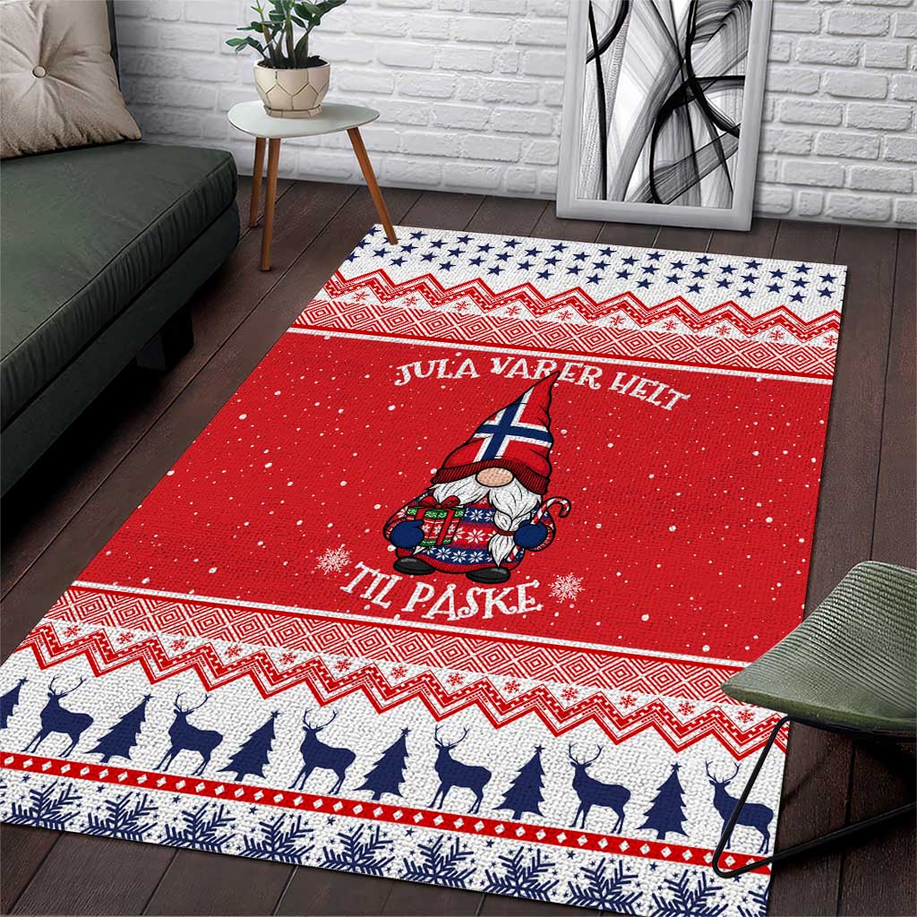 Norway Christmas Area Rug Lovely Nordic Gnome - Wonder Print Shop
