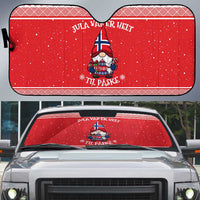 Norway Christmas Auto Sun Shade Lovely Nordic Gnome - Wonder Print Shop