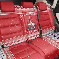 Norway Christmas Back Car Seat Cover Lovely Nordic Gnome - Wonder Print Shop