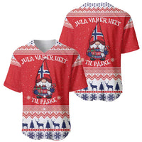 Norway Christmas Baseball Jersey Lovely Nordic Gnome - Wonder Print Shop