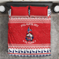 Norway Christmas Bedding Set Lovely Nordic Gnome - Wonder Print Shop