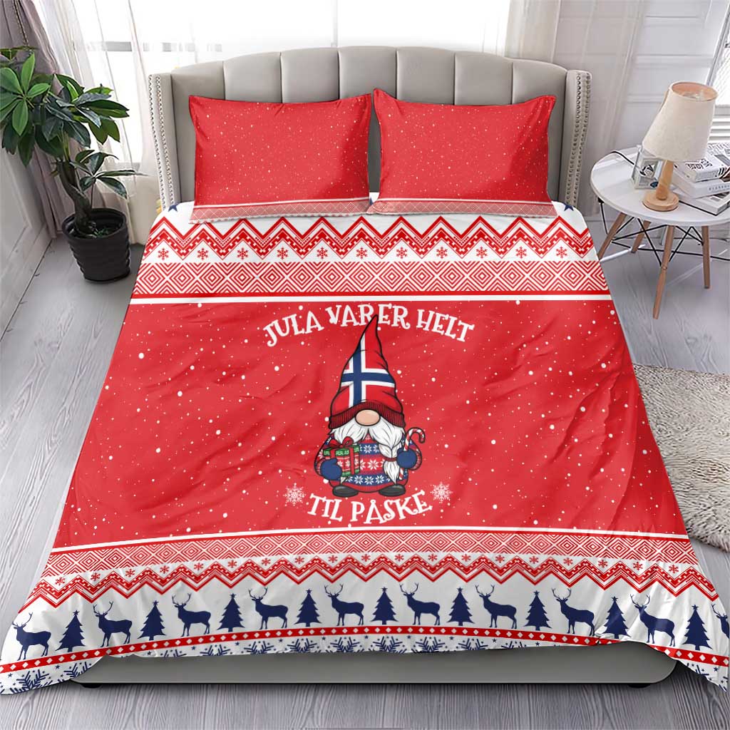 Norway Christmas Bedding Set Lovely Nordic Gnome - Wonder Print Shop