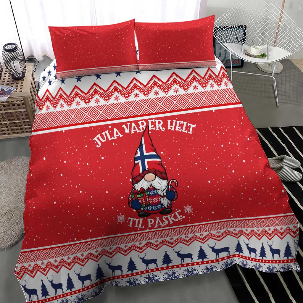 Norway Christmas Bedding Set Lovely Nordic Gnome - Wonder Print Shop