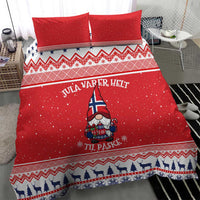 Norway Christmas Bedding Set Lovely Nordic Gnome - Wonder Print Shop