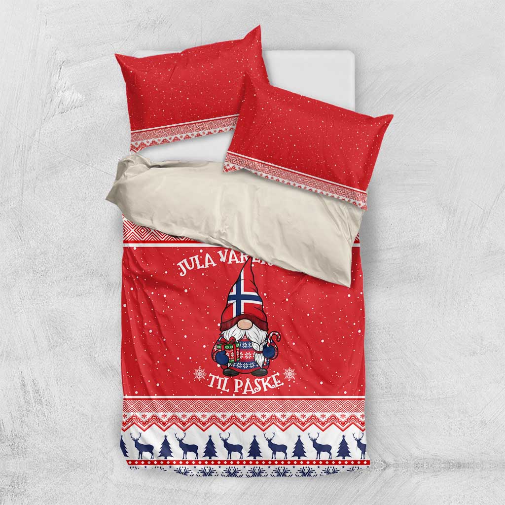 Norway Christmas Bedding Set Lovely Nordic Gnome - Wonder Print Shop