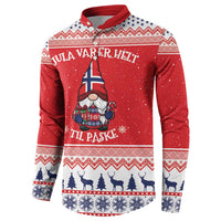 Norway Christmas Button Sweatshirt Lovely Nordic Gnome - Wonder Print Shop