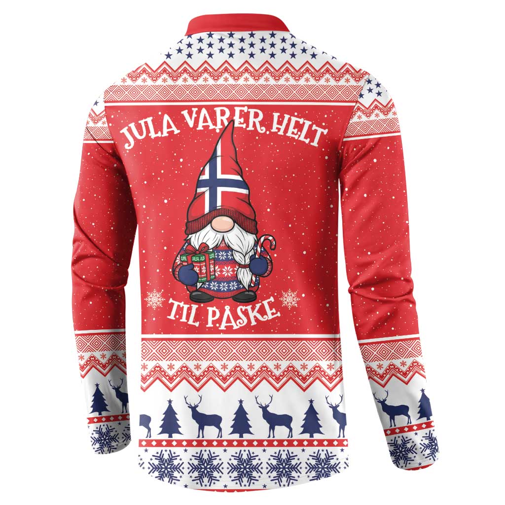 Norway Christmas Button Sweatshirt Lovely Nordic Gnome - Wonder Print Shop