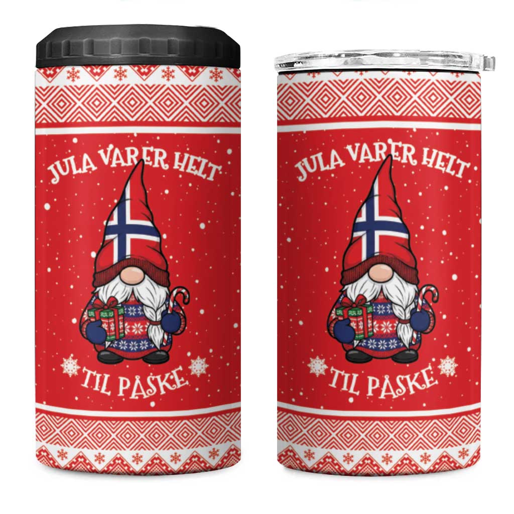 Norway Christmas 4 in 1 Can Cooler Tumbler Lovely Nordic Gnome - Wonder Print Shop