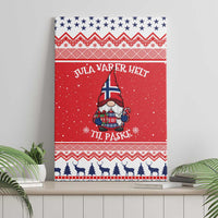 Norway Christmas Canvas Wall Art Lovely Nordic Gnome - Wonder Print Shop
