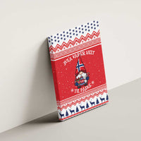 Norway Christmas Canvas Wall Art Lovely Nordic Gnome - Wonder Print Shop