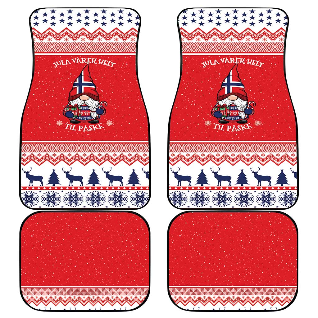 Norway Christmas Car Mats Lovely Nordic Gnome - Wonder Print Shop