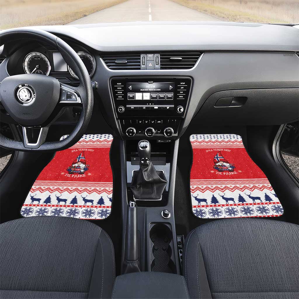 Norway Christmas Car Mats Lovely Nordic Gnome - Wonder Print Shop