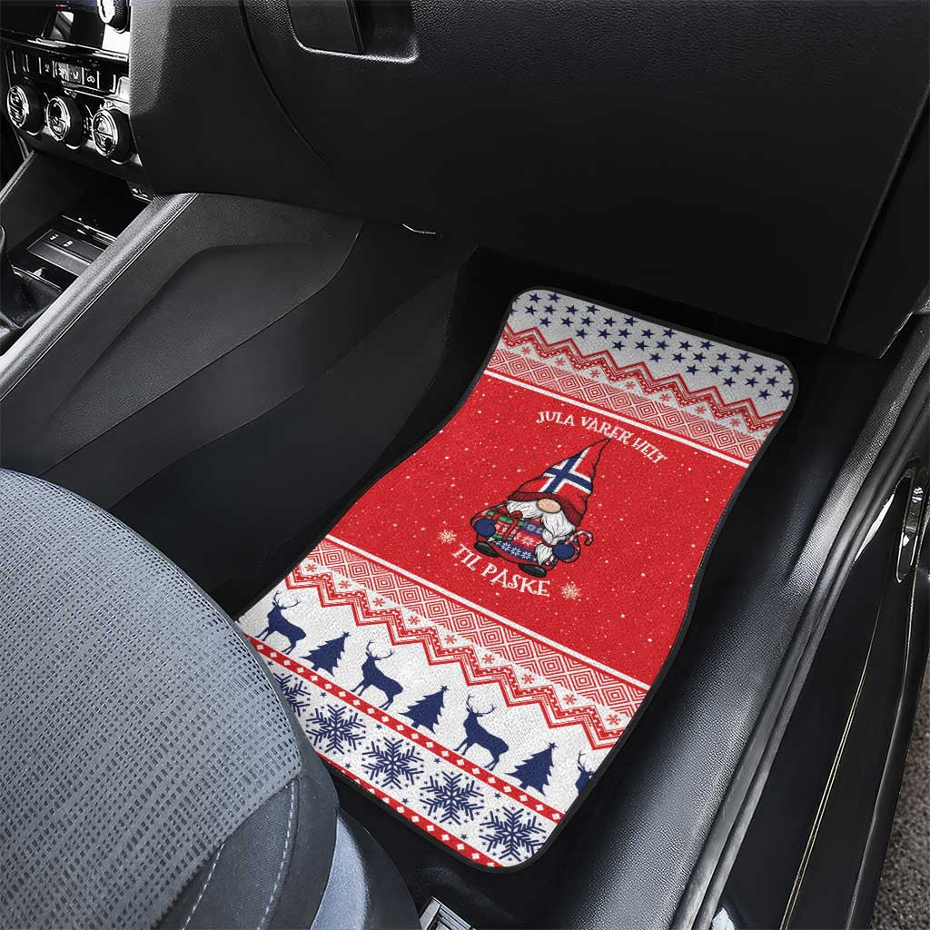 Norway Christmas Car Mats Lovely Nordic Gnome - Wonder Print Shop