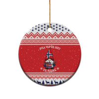 Norway Christmas Ceramic Ornament Lovely Nordic Gnome - Wonder Print Shop