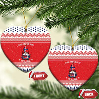 Norway Christmas Ceramic Ornament Lovely Nordic Gnome - Wonder Print Shop