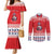 Norway Christmas Couples Matching Mermaid Dress and Long Sleeve Button Shirt Lovely Nordic Gnome - Wonder Print Shop